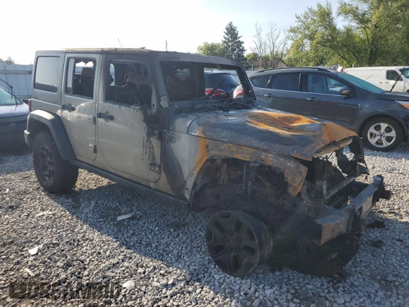 2018 Jeep Wrangler JK Unlimited Sport S with VIN 1C4BJWDG0JL912451, listed as a Copart auction lot 68477194 with 0 mi miles and Non Repairable. Bid and sale history available at carsss.com. Image 4.