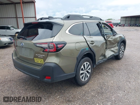 2024 Subaru Outback Premium with VIN 4S4BTAFC3R3282634, listed as a IAAI auction lot 42199822 with 6,914 mi miles and . Bid and sale history available at DreamBid. Image 4.