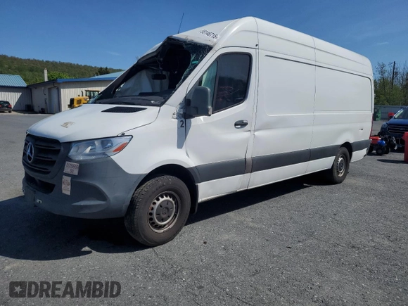2021 Mercedes-Benz Sprinter with VIN W1W4DCHY1MT051078, listed as a Copart auction lot 55146715 with Not Provided miles and Clean Title. Bid and sale history available at DreamBid. Image 1.