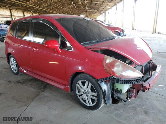 2008 Honda Fit Sport with VIN JHMGD386X8S035057, listed as a Copart auction lot 52586825 with 157,388 mi miles and Salvage Title. Bid and sale history available at carsss.com. Image 4.