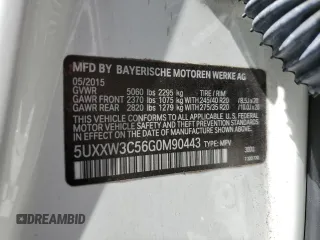 2016 BMW X4 xDrive28i with VIN 5UXXW3C56G0M90443, listed as a Copart auction lot 50857453 with 85,214 mi miles. Bid and sale history available at carsss.com. Image 12.