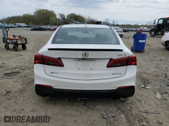 2019 Acura TLX w/A-Spec Pkg with VIN 19UUB3F66KA000513, listed as a Copart auction lot 52788825 with Not provided miles and Salvage title. Bid and sale history available at DreamBid. Image 6.