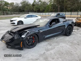 2019 Chevrolet Corvette Z06 2LZ with VIN 1G1YS2D69K5600067, listed as a Copart auction lot 86349484 with 58,295 mi miles and Salvage Title. Bid and sale history available at carsss.com. Image 1.