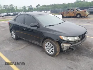 2012 Kia Forte EX with VIN KNAFU4A25C5623589, listed as a IAAI auction lot 42104501 with 273,270 mi miles. Bid and sale history available at carsss.com. Image 1.