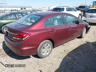 2015 Honda Civic LX with VIN 19XFB2F52FE116108, listed as a IAAI auction lot 42020372 with 161,385 mi miles and . Bid and sale history available at DreamBid. Image 4.