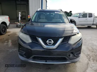 2015 Nissan Rogue SV with VIN KNMAT2MTXFP508634, listed as a Copart auction lot 52416055 with 143,703 mi miles and Salvage Title. Bid and sale history available at carsss.com. Image 5.