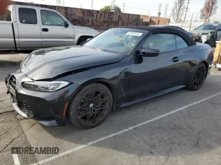 2023 BMW M4 Competition xDrive with VIN WBS33BA07PCL49897, listed as a Copart auction lot 43659455 with 25,910 mi miles and Salvage Title. Bid and sale history available at carsss.com. Image 1.