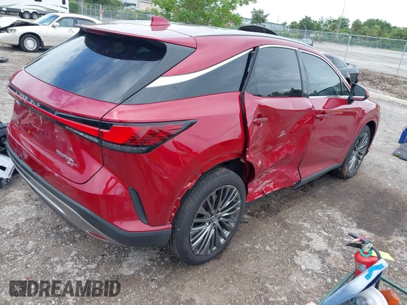 2024 Lexus RX 350h z VIN 2T2BBMCAXRC051194, wystawiony jako IAAI lot #42626786 z przebiegiem 15 149 mil mil oraz . Historia ofert i sprzedaży dostępna na DreamBid. Obrazek 4.