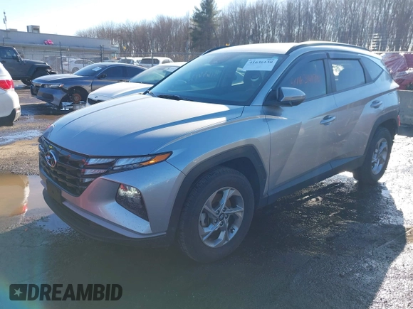 2022 Hyundai Tucson SEL with VIN 5NMJBCAEXNH025957, listed as a IAAI auction lot 41636130 with 40,804 mi miles and . Bid and sale history available at carsss.com. Image 18.