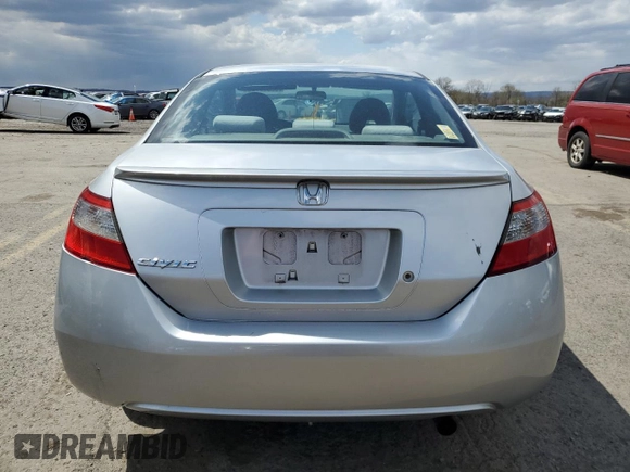2009 Honda Civic Cpe LX with VIN 2HGFG12629H512043, listed as a Copart auction lot 52308725 with 134,645 mi miles and Salvage Title. Bid and sale history available at carsss.com. Image 6.