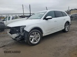 2021 Audi Q7 Premium Plus with VIN WA1LJAF7XMD028322, listed as a Copart auction lot 89302575 with 56,214 mi miles and Salvage title. Bid and sale history available at DreamBid. Image 1.