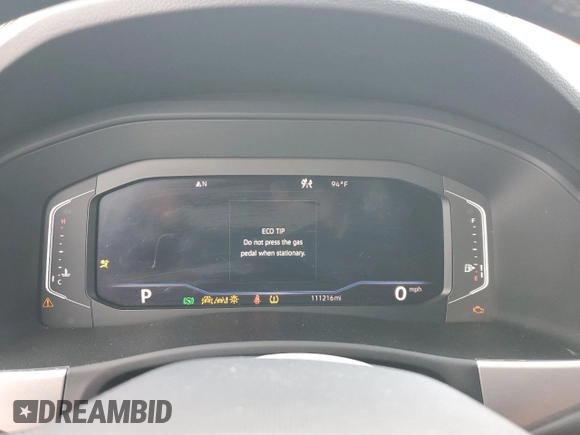2020 Volkswagen Atlas SEL with VIN 1V2ME2CA9LC208916, listed as a Copart auction lot 58592685 with 111,216 mi miles and Salvage title. Bid and sale history available at DreamBid. Image 9.
