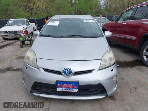 2013 Toyota Prius One with VIN JTDKN3DU1D5627906, listed as a IAAI auction lot 41971669 with 227,726 mi miles. Bid and sale history available at carsss.com. Image 12.
