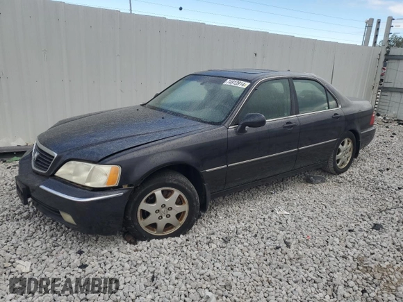 2002 Acura RL with VIN JH4KA96502C004028, listed as a Copart auction lot 74913914 with 220,819 mi miles and Salvage Title. Bid and sale history available at carsss.com. Image 1.