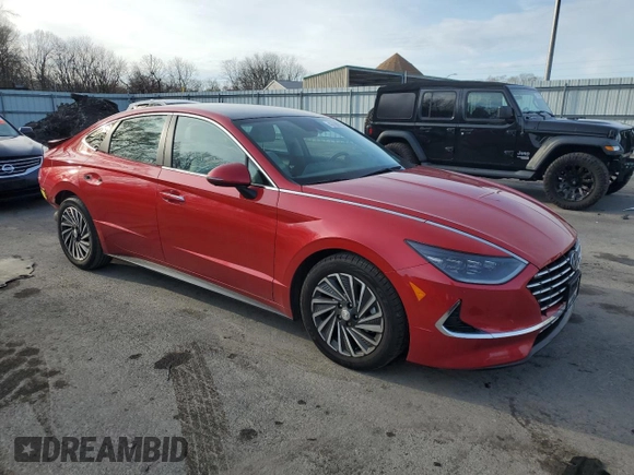 2020 Hyundai Sonata Hybrid Limited with VIN KMHL54JJ1LA012830, listed as a Copart auction lot 43730775 with 61,717 mi miles and Salvage Title. Bid and sale history available at carsss.com. Image 4.