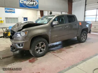 2015 Chevrolet Colorado 4WD Z71 with VIN 1GCGTCE38F1196993, listed as a Copart auction lot 50178015 with 107,079 mi miles and Salvage Title. Bid and sale history available at carsss.com. Image 1.