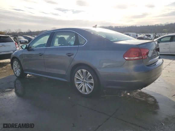 2012 Volkswagen Passat SE with VIN 1VWBH7A31CC108162, listed as a Copart auction lot 49001885 with 104,309 mi miles and Salvage Title. Bid and sale history available at carsss.com. Image 2.