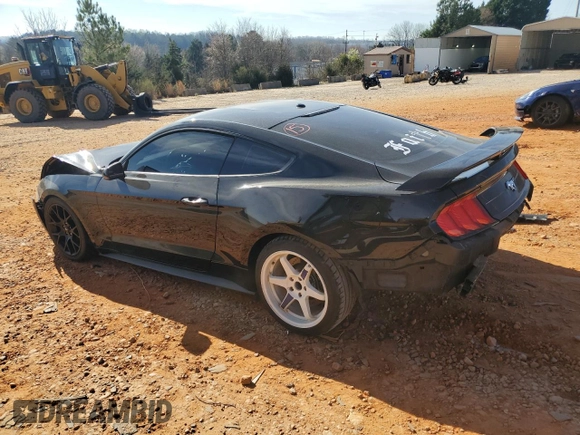 2018 Ford Mustang EcoBoost with VIN 1FA6P8TH6J5153854, listed as a Copart auction lot 49297695 with 74,670 mi miles and Salvage Title. Bid and sale history available at carsss.com. Image 2.