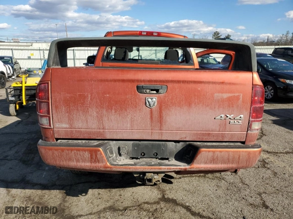 2005 Dodge Ram 1500 SLT with VIN 1D7HU16D35J587809, listed as a Copart auction lot 43447665 with 0 mi miles and Salvage Title. Bid and sale history available at carsss.com. Image 6.