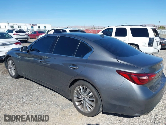 2019 Infiniti Q50 3.0t LUXE with VIN JN1EV7AP9KM516769, listed as a IAAI auction lot 41836255 with 40,017 mi miles. Bid and sale history available at carsss.com. Image 3.