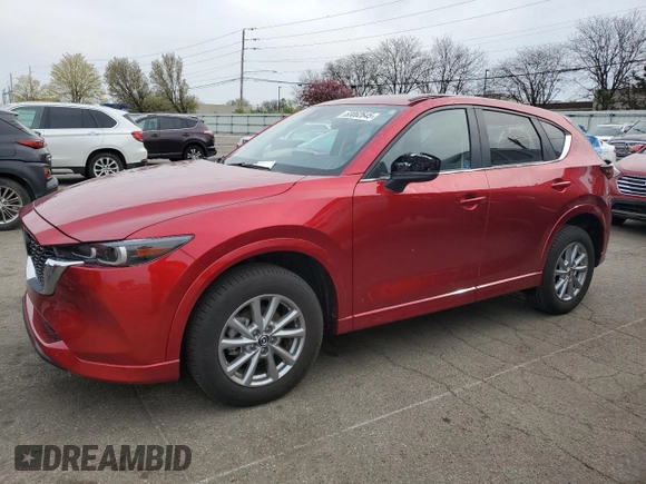 2024 Mazda CX-5 S Select with VIN JM3KFBBL3R0447078, listed as a Copart auction lot 53062645 with 17,580 mi miles and Salvage Title. Bid and sale history available at carsss.com. Image 1.