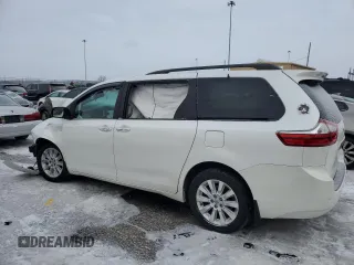 2016 Toyota Sienna Ltd with VIN 5TDDK3DC7GS132956, listed as a Copart auction lot 89190975 with 0 mi miles and Salvage Title. Bid and sale history available at carsss.com. Image 2.