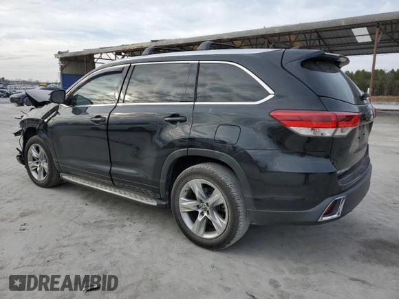 2018 Toyota Highlander Limited with VIN 5TDYZRFH7JS239666, listed as a Copart auction lot 44755665 with 61,232 mi miles and Salvage title. Bid and sale history available at DreamBid. Image 2.