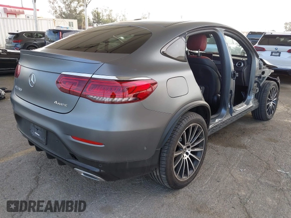 2022 Mercedes-Benz GLC with VIN W1N0J8EB8NG037553, listed as a IAAI auction lot 41393063 with 14,659 mi miles. Bid and sale history available at carsss.com. Image 4.