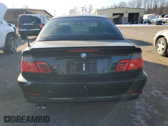 2003 BMW 3 Series 325Ci with VIN WBABS33453PG89418, listed as a Copart auction lot 89134855 with 120,869 mi miles and Salvage Title. Bid and sale history available at carsss.com. Image 6.