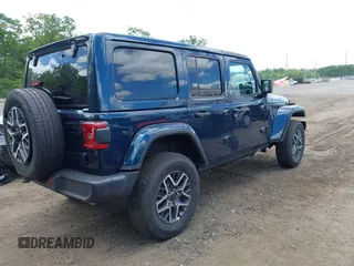 2025 Jeep Wrangler Sahara with VIN 1C4PJXEN0SW526234, listed as a IAAI auction lot 42193898 with Not Provided miles and . Bid and sale history available at carsss.com. Image 4.