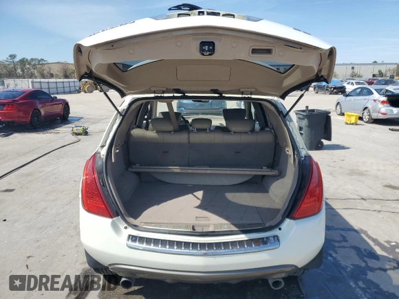 2006 Nissan Murano SL with VIN JN8AZ08T76W425816, listed as a Copart auction lot 47011795 with 254,473 mi miles and Salvage Title. Bid and sale history available at DreamBid. Image 6.