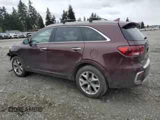 2020 Kia Sorento SX z VIN 5XYPKDA50LG696187, wystawiony jako Copart lot #50215335 z przebiegiem 95 243 mil mil oraz Szkoda całkowita • Salvage title. Historia ofert i sprzedaży dostępna na DreamBid. Obrazek 2.