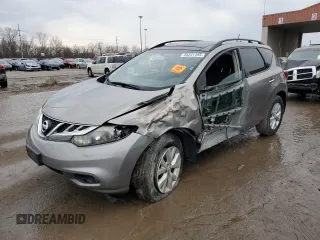 2012 Nissan Murano S with VIN JN8AZ1MW9CW200783, listed as a Copart auction lot 44231395 with 0 mi miles and Salvage Title. Bid and sale history available at carsss.com. Image 1.