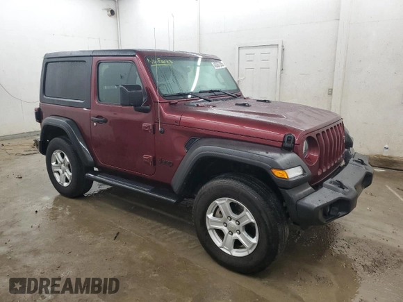 2021 Jeep Wrangler 80th Anniversary with VIN 1C4GJXAN9MW784552, listed as a Copart auction lot 43357205 with 65,230 mi miles and Salvage Title. Bid and sale history available at DreamBid. Image 4.