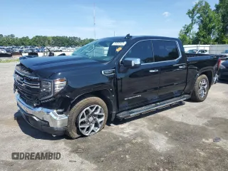 2024 GMC Sierra 1500 SLT with VIN 3GTUUDED0RG266894, listed as a Copart auction lot 59361825 with 10,715 mi miles and Salvage title. Bid and sale history available at DreamBid. Image 1.