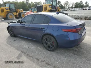 2020 Alfa Romeo Giulia Ti with VIN ZARFANBN5L7634712, listed as a Copart auction lot 73278784 with 0 mi miles and Salvage Title. Bid and sale history available at carsss.com. Image 2.
