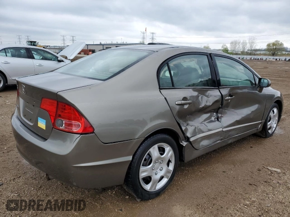 2006 Honda Civic LX z VIN 1HGFA16586L132710, wystawiony jako Copart lot #55261865 z przebiegiem 143 679 mil mil oraz Szkoda całkowita • Salvage title. Historia ofert i sprzedaży dostępna na DreamBid. Obrazek 3.