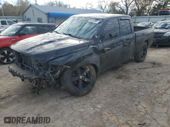 2013 Ram 1500 Express with VIN 1C6RR6FTXDS716567, listed as a Copart auction lot 80536984 with 154,980 mi miles and Salvage title. Bid and sale history available at DreamBid. Image 1.