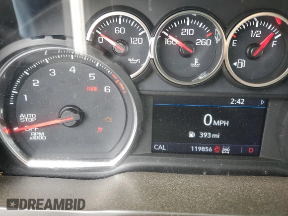 2021 Chevrolet Silverado 1500 RST with VIN 3GCUYEED1MG295632, listed as a Copart auction lot 50142115 with 119,856 mi miles and Salvage Title. Bid and sale history available at carsss.com. Image 9.