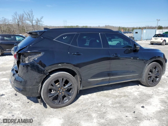 2022 Chevrolet Blazer RS with VIN 3GNKBERS5NS126978, listed as a Copart auction lot 45568815 with 74,810 mi miles and Salvage Title. Bid and sale history available at carsss.com. Image 3.
