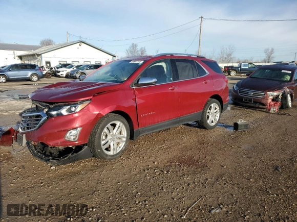 2019 Chevrolet Equinox Premier with VIN 3GNAXYEX4KS582451, listed as a Copart auction lot 49997245 with 86,740 mi miles and Salvage Title. Bid and sale history available at carsss.com. Image 1.