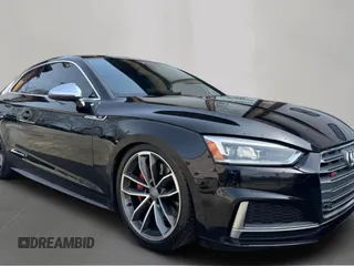 2018 Audi S5 Coupe Premium Plus with VIN WAUP4AF52JA002515, listed as a Copart auction lot 51874055 with 126,262 mi miles and Clean Title. Bid and sale history available at carsss.com. Image 1.