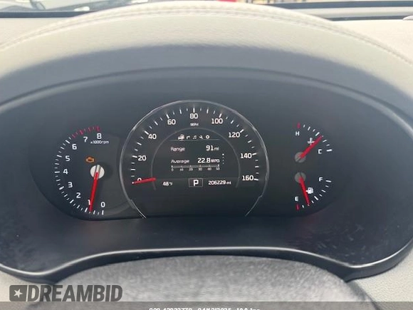 2016 Kia Sorento SX with VIN 5XYPK4A5XGG115686, listed as a IAAI auction lot 42033770 with 206,229 mi miles. Bid and sale history available at carsss.com. Image 6.