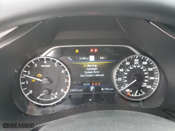 2023 Nissan Murano Platinum with VIN 5N1AZ2DS9PC107019, listed as a Copart auction lot 43552595 with 19,972 mi miles and Salvage Title. Bid and sale history available at carsss.com. Image 9.