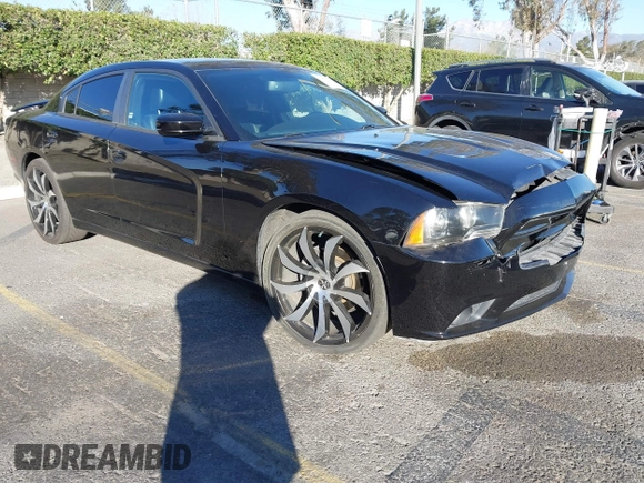 2013 Dodge Charger RT with VIN 2C3CDXCT6DH693341, listed as a IAAI auction lot 41414225 with 138,031 mi miles. Bid and sale history available at carsss.com. Image 1.