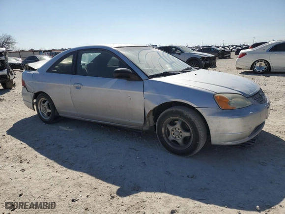 2001 Honda Civic EX with VIN 1HGEM22901L032398, listed as a Copart auction lot 47037665 with 181,838 mi miles and Salvage Title. Bid and sale history available at carsss.com. Image 4.