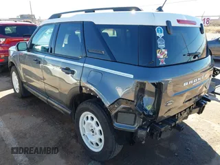 2024 Ford Bronco Sport Heritage with VIN 3FMCR9G64RRE03926, listed as a IAAI auction lot 41641234 with 7,372 mi miles and . Bid and sale history available at DreamBid. Image 3.