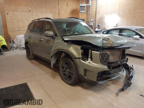 2024 Kia Telluride EX X-Line z VIN 5XYP3DGC6RG485412, wystawiony jako IAAI lot #41352835 z przebiegiem 19 613 mil mil oraz . Historia ofert i sprzedaży dostępna na DreamBid. Obrazek 1.