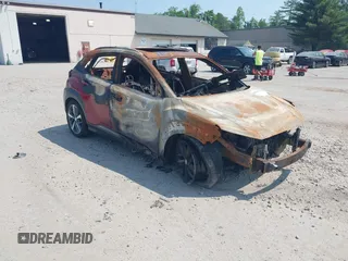2020 Hyundai Kona Ultimate with VIN KM8K5CA56LU487848, listed as a IAAI auction lot 40143935 with 60,000 mi miles and . Bid and sale history available at DreamBid. Image 1.