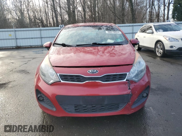 2014 Kia Rio EX with VIN KNADN5A3XE6405292, listed as a Copart auction lot 86518624 with 122,795 mi miles and Clean Title. Bid and sale history available at carsss.com. Image 5.